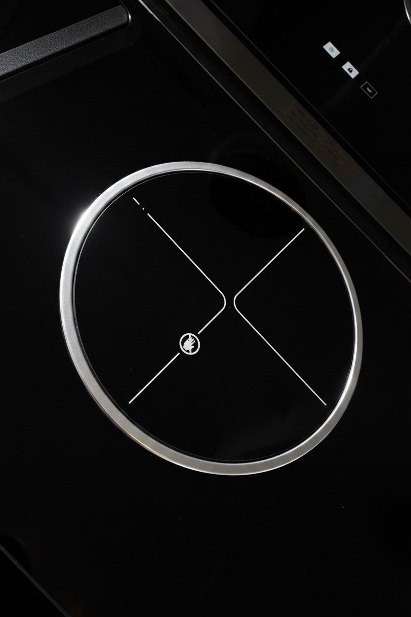 Luxury Gas-Electric Hybrid Hob – Tempered Glass 3-Burner Cooktop with Digital Touch Controls