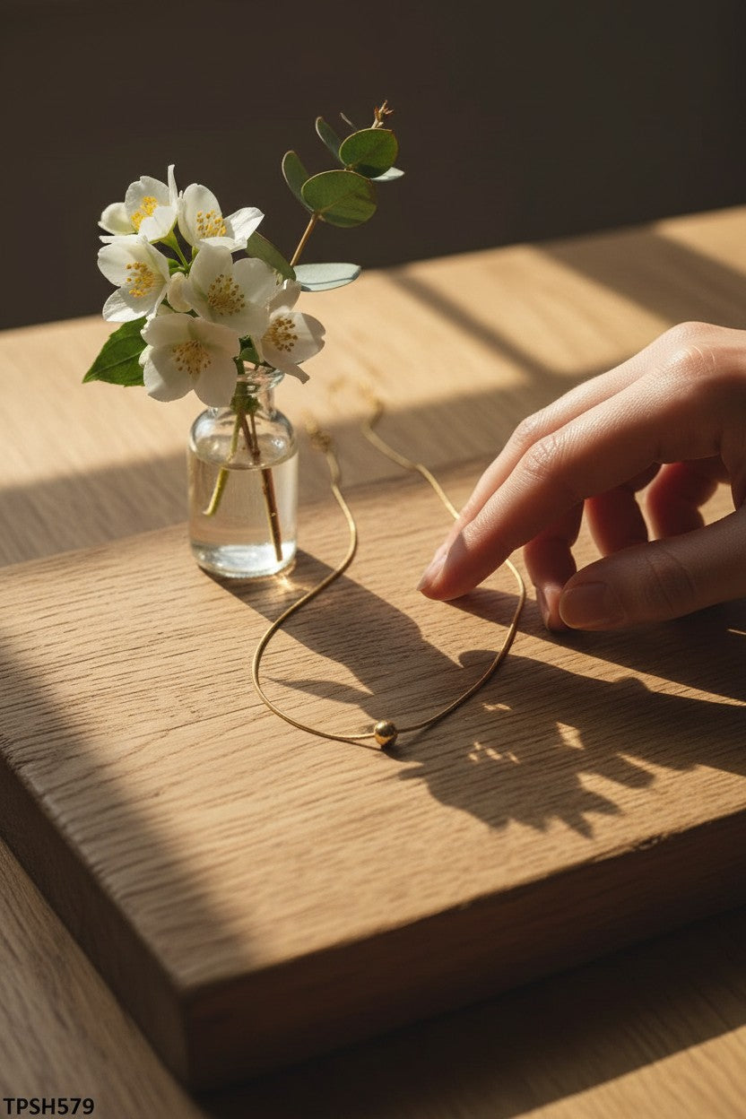 Pure Sphere Minimalist Necklace