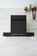 Premium Matte Black T-Shape Range Hood – Minimalist Built-in Kitchen Exhaust Fan