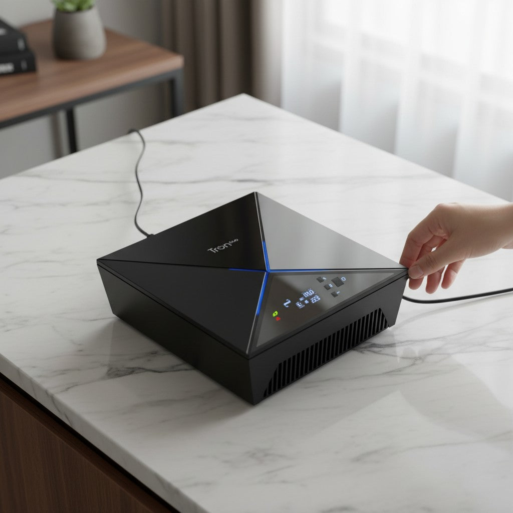 TronDuo Smart UPS — LCD Display | 220V | 100% Battery | Home & Office
