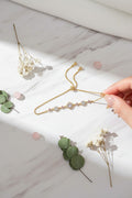 Elegant Golden Plated Adjustable Flower Halo Bolo Bracelet